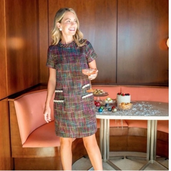 Tuckernuck x Cameran Eubanks Wimberly Dress Multicolor Tweed Jackie Size Small - Picture 13 of 13